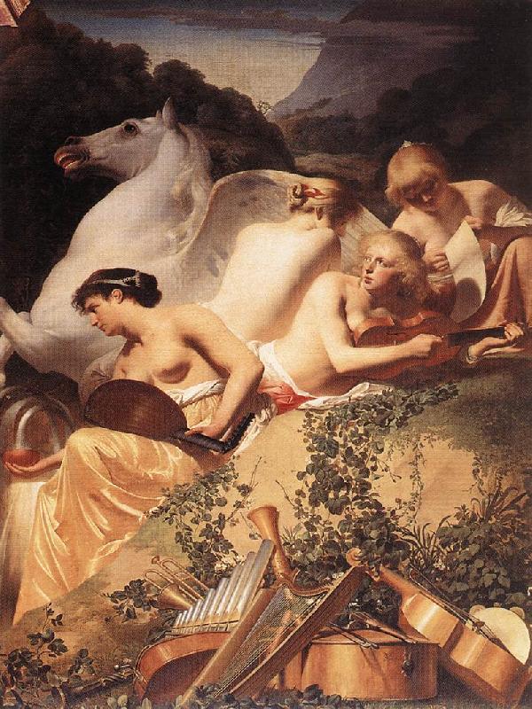 EVERDINGEN, Caesar van The Four Muses with Pegasus fg China oil painting art